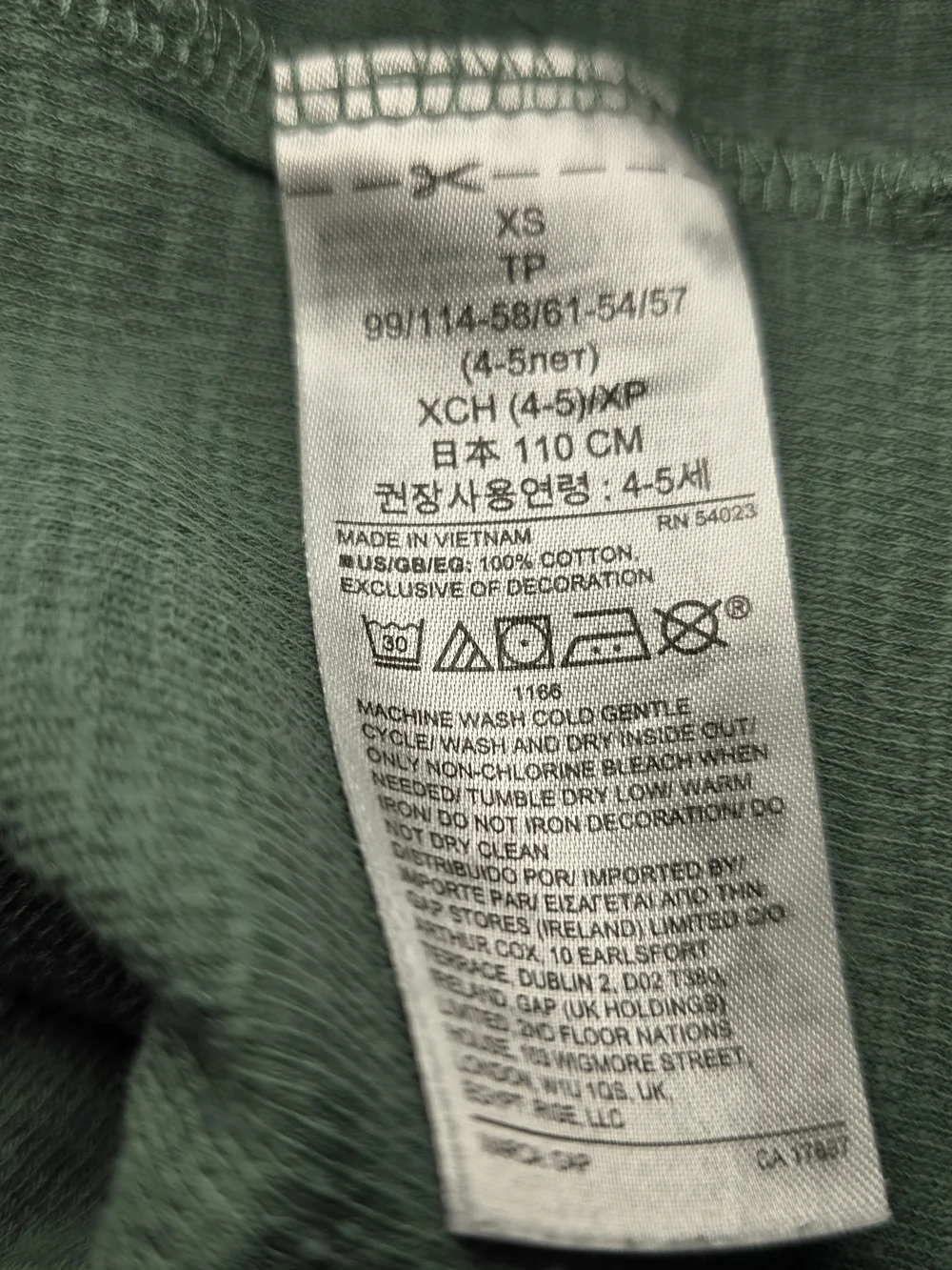 GAP Kid's Long-Sleeve Waffle Knit Top in Sage Layering Fall School Style